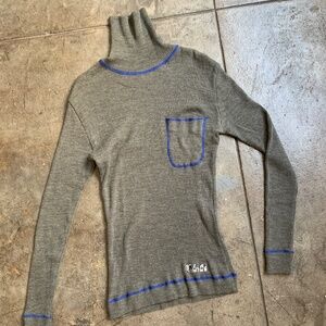 Vivienne Westwood Early 2000's Vintage Turtle Neck Sweater w/ Contrast